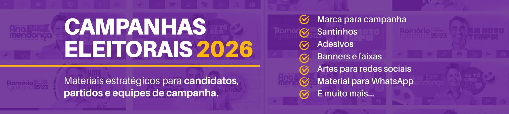 Identidade visual para campanha política 2026
