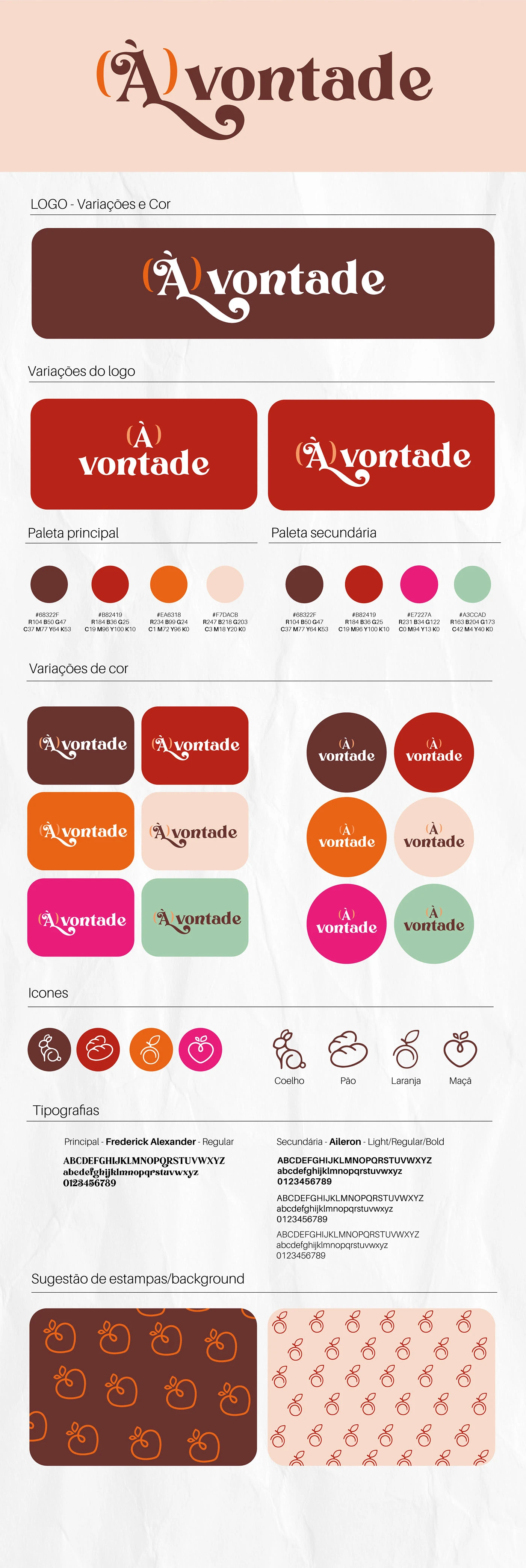 Identidade visual newsletter Vontade